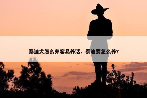 泰迪犬怎么养容易养活，泰迪要怎么养?