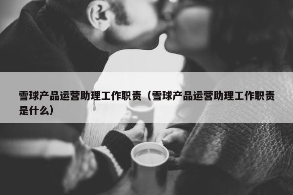 雪球产品运营助理工作职责（雪球产品运营助理工作职责是什么）