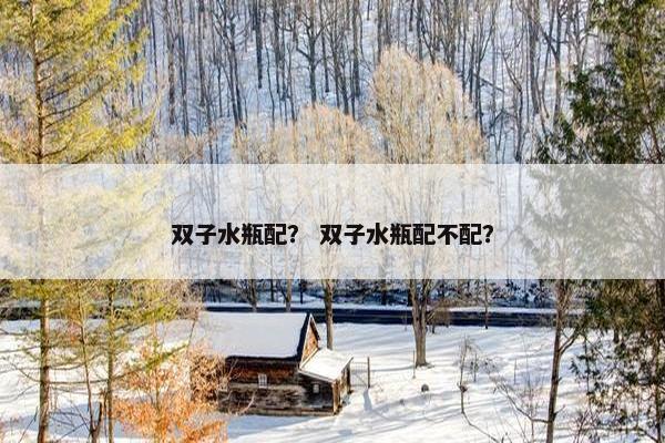 双子水瓶配？ 双子水瓶配不配？