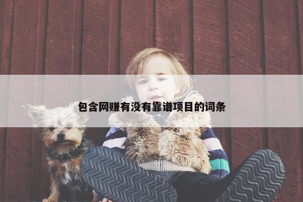 包含网赚有没有靠谱项目的词条