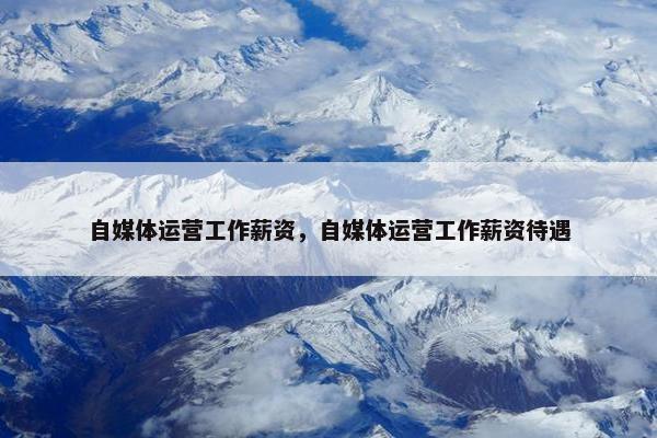 自媒体运营工作薪资，自媒体运营工作薪资待遇