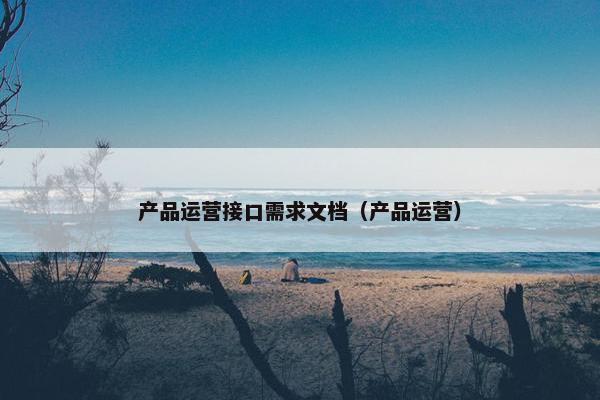 产品运营接口需求文档（产品运营）