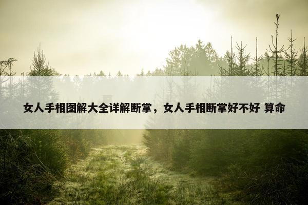 女人手相图解大全详解断掌，女人手相断掌好不好 算命