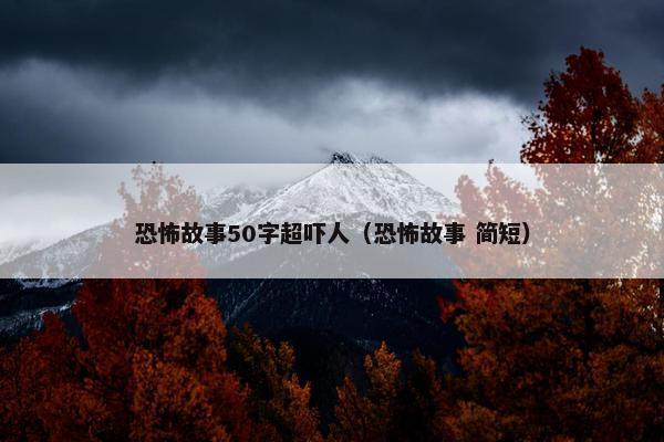 恐怖故事50字超吓人（恐怖故事 简短）