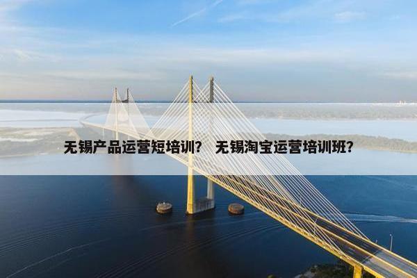 无锡产品运营短培训？ 无锡淘宝运营培训班？