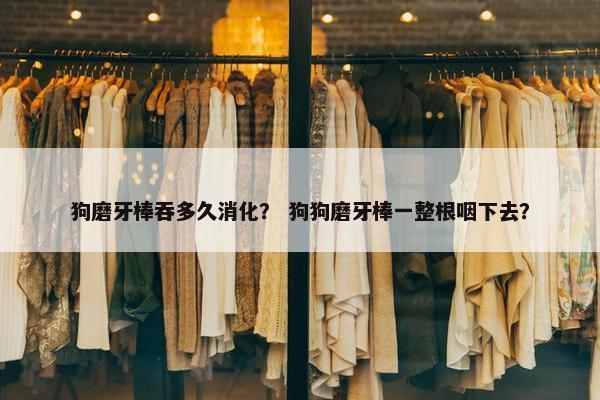 狗磨牙棒吞多久消化？ 狗狗磨牙棒一整根咽下去？