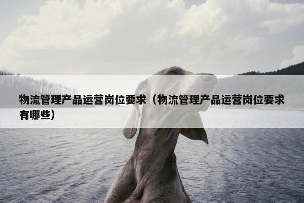 物流管理产品运营岗位要求（物流管理产品运营岗位要求有哪些）