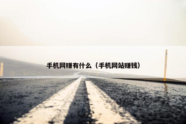 手机网赚有什么（手机网站赚钱）
