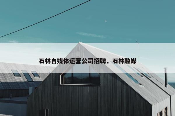 石林自媒体运营公司招聘，石林融媒