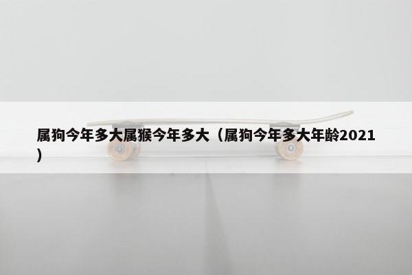 属狗今年多大属猴今年多大（属狗今年多大年龄2021）