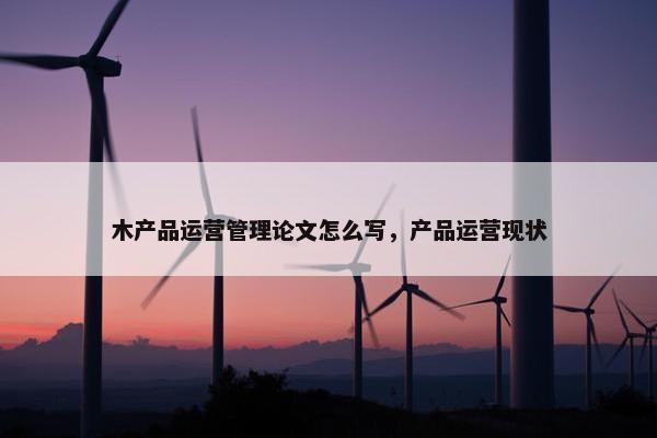 木产品运营管理论文怎么写，产品运营现状