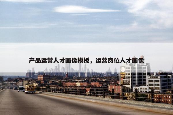 产品运营人才画像模板，运营岗位人才画像