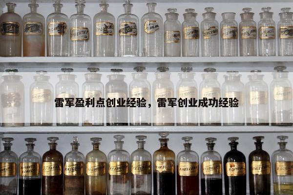 雷军盈利点创业经验，雷军创业成功经验