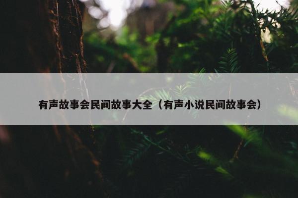 有声故事会民间故事大全（有声小说民间故事会）